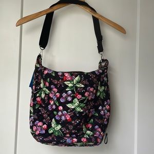 NWOT VERA Bradley 🌺Carson Hobo Bag - Winter Berry Black Pink Green